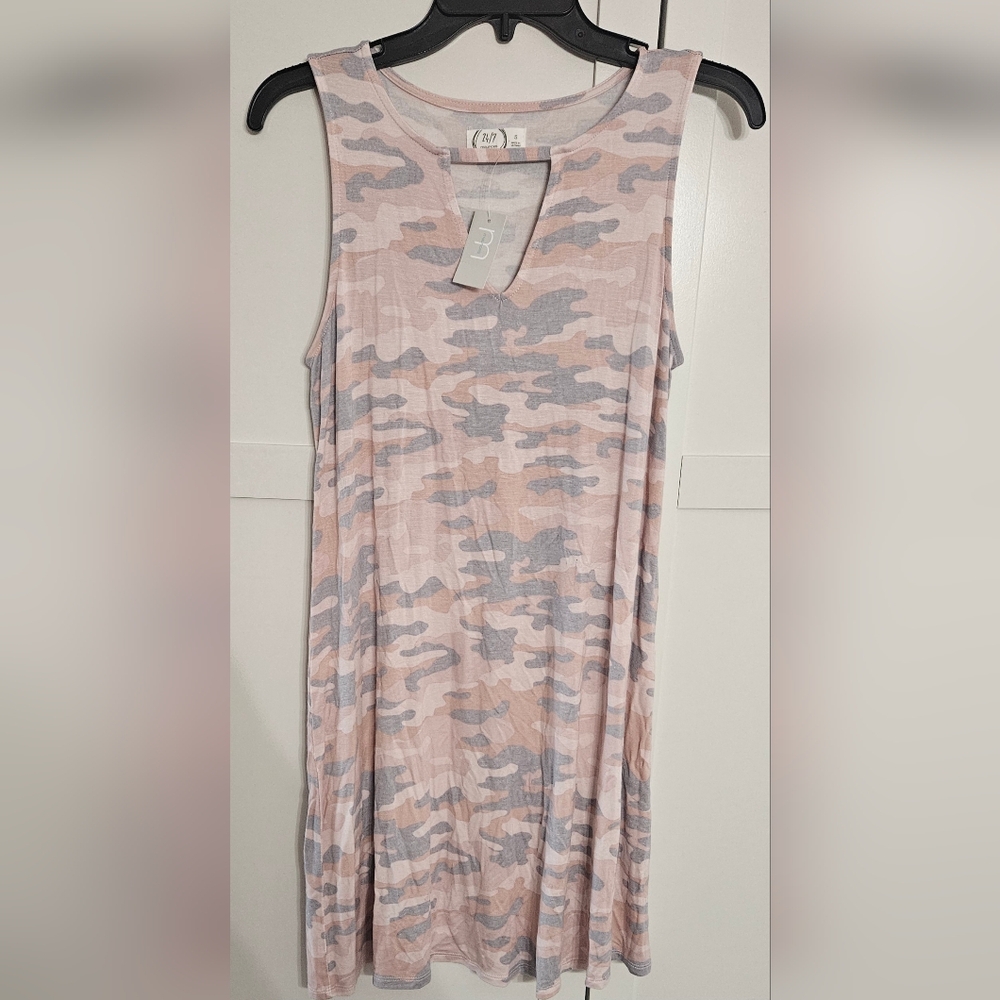 BNWT Maurices Pink and Gray Camo Dress